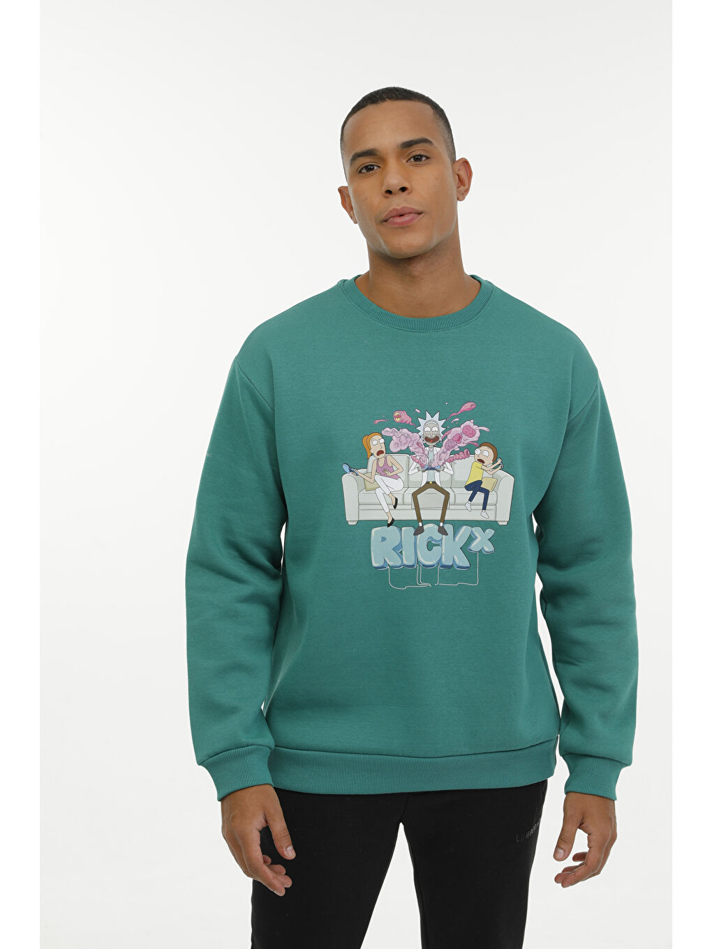 Lumberjack ML RICKMORTY 16PK-272 3PR Yeşil Erkek Sweatshirt