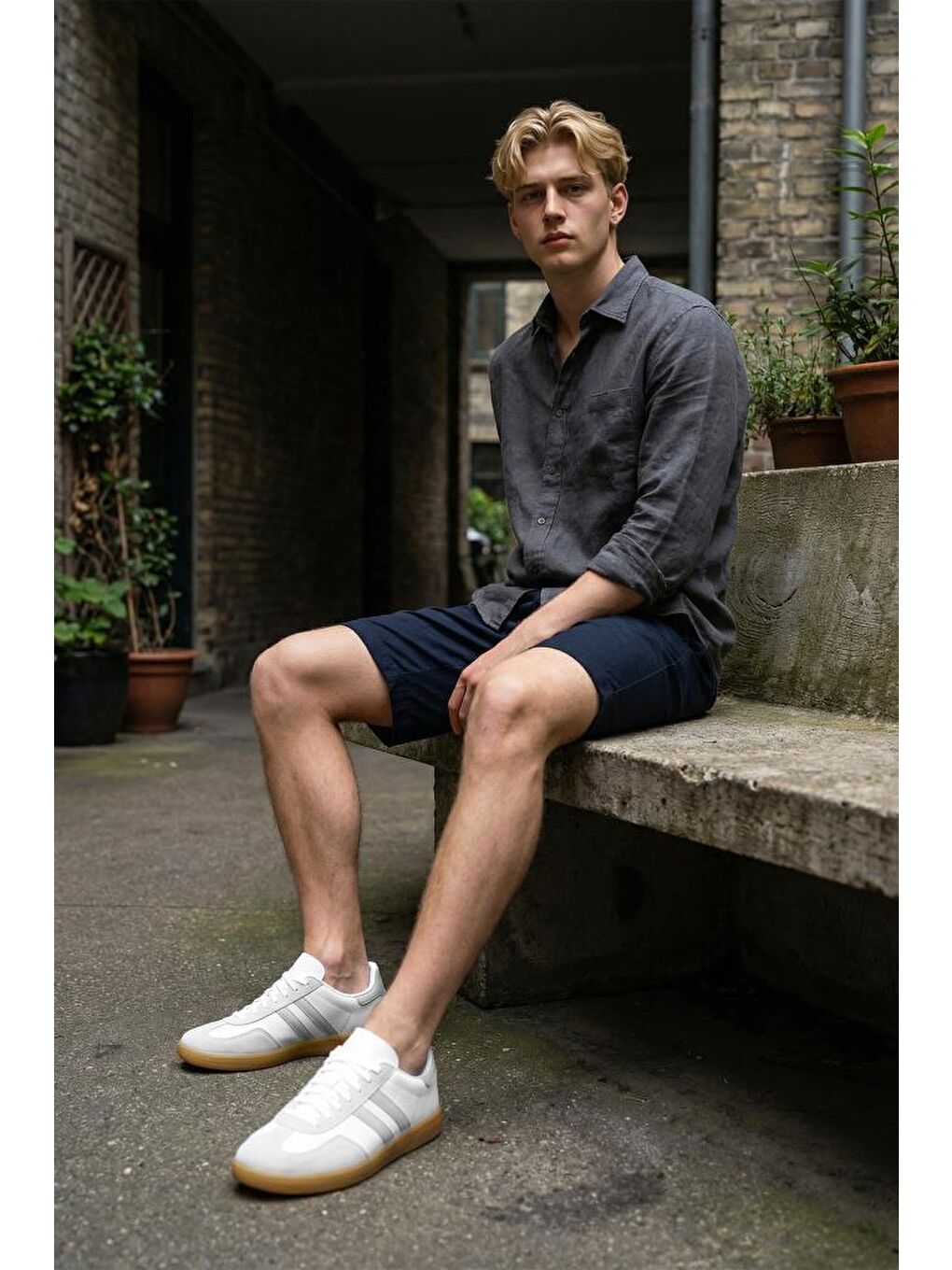 Beyaz DS E ChaCha S. Sneaker 2025 Erkek-2