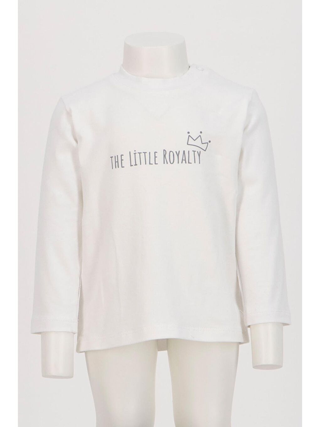 Erkek Bebek Saloped Ve T-Shirt Takım - Gri-2