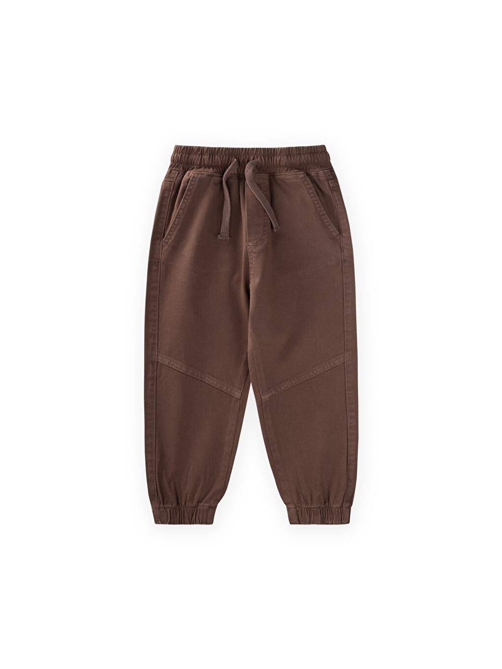 Gabardin Parçalı Pantolon 2-12 Yaş Kahverengi