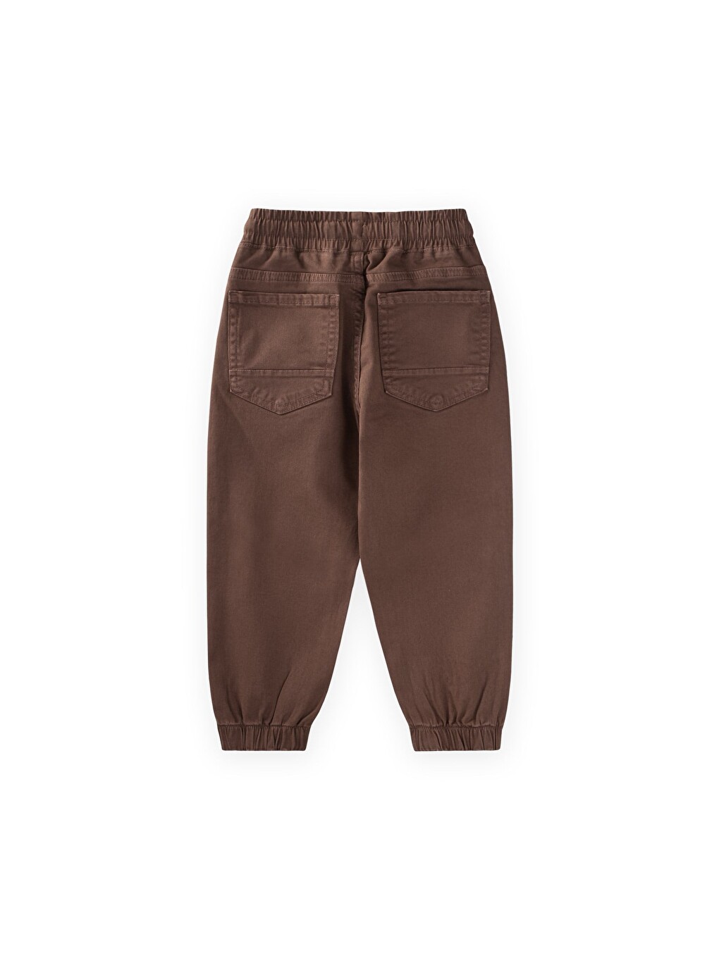 Gabardin Parçalı Pantolon 2-12 Yaş Kahverengi-1