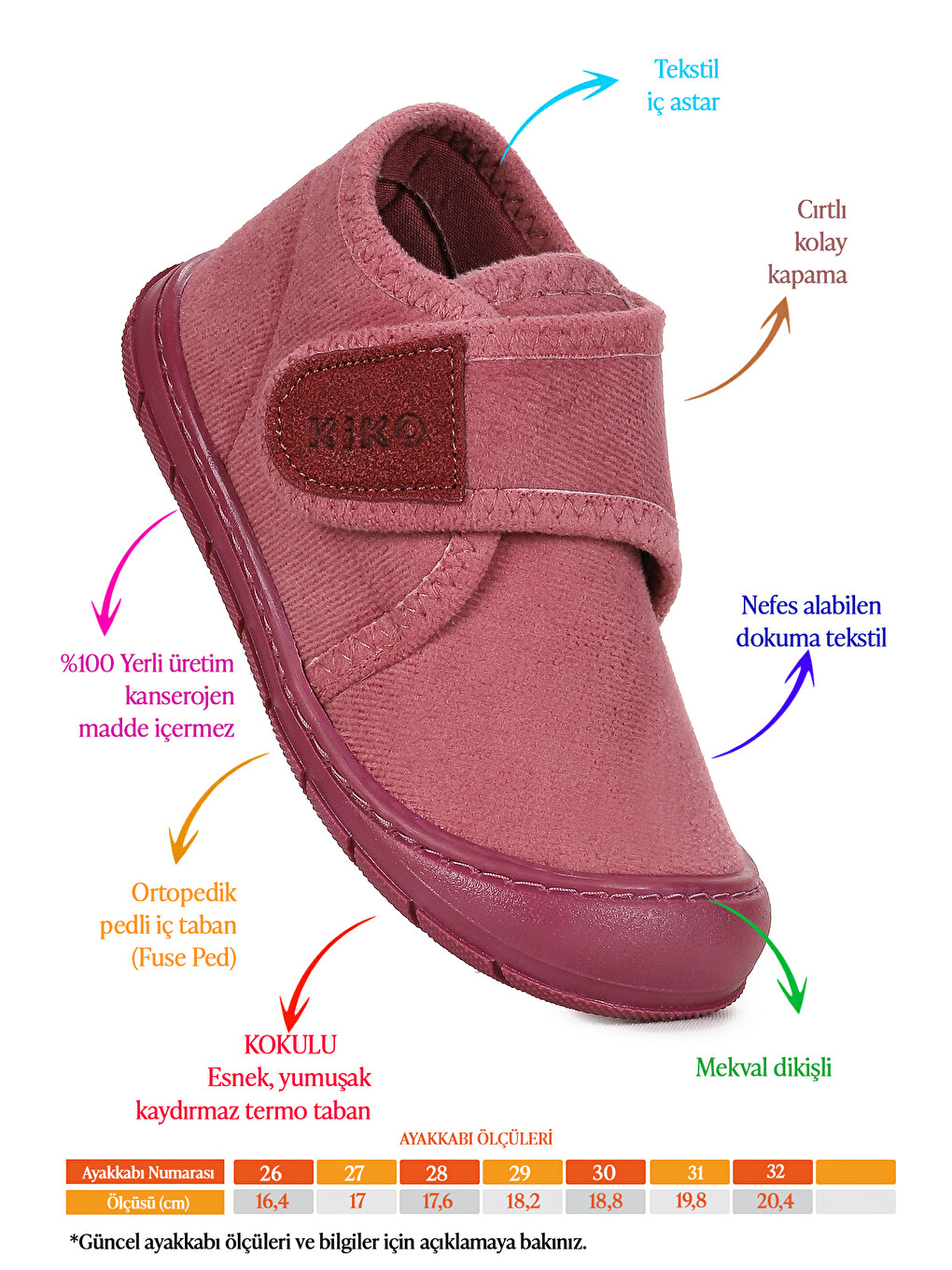 Pembe Vesla Kız Çocuk Ev Okul Kreş Panduf-1