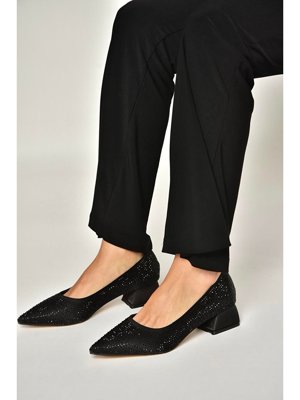 Siyah Kadın Topuklu Ayakkabı Y820071804-4