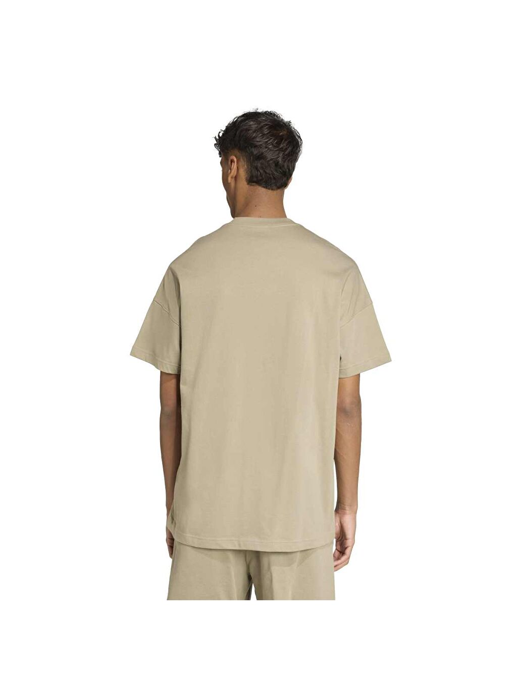 All Season Erkek Bej Bisiklet Yaka Tişört-1