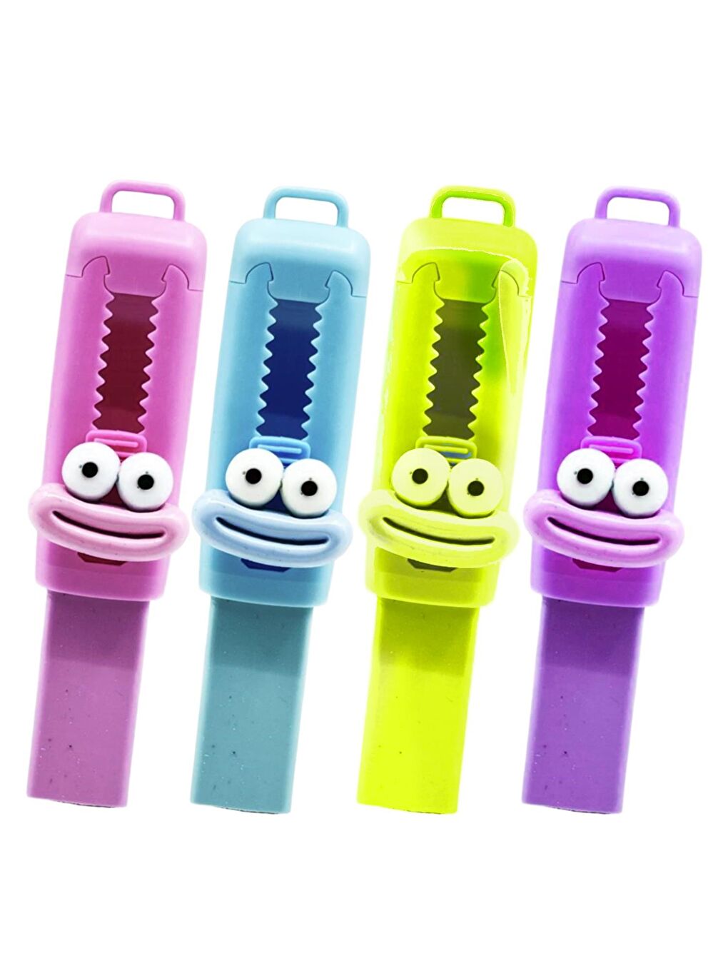 Smile Face Max Sürgülü Silgi (ER-4546) 4 Adet