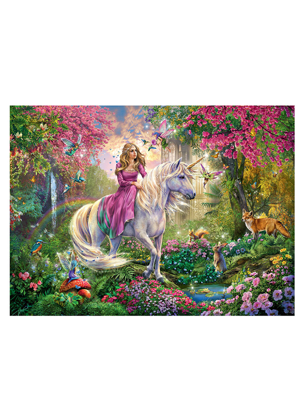 Ravensburger Renksiz Çocuk Puzzle 100 Parça Büyülü Yolculuk 106417 - 1