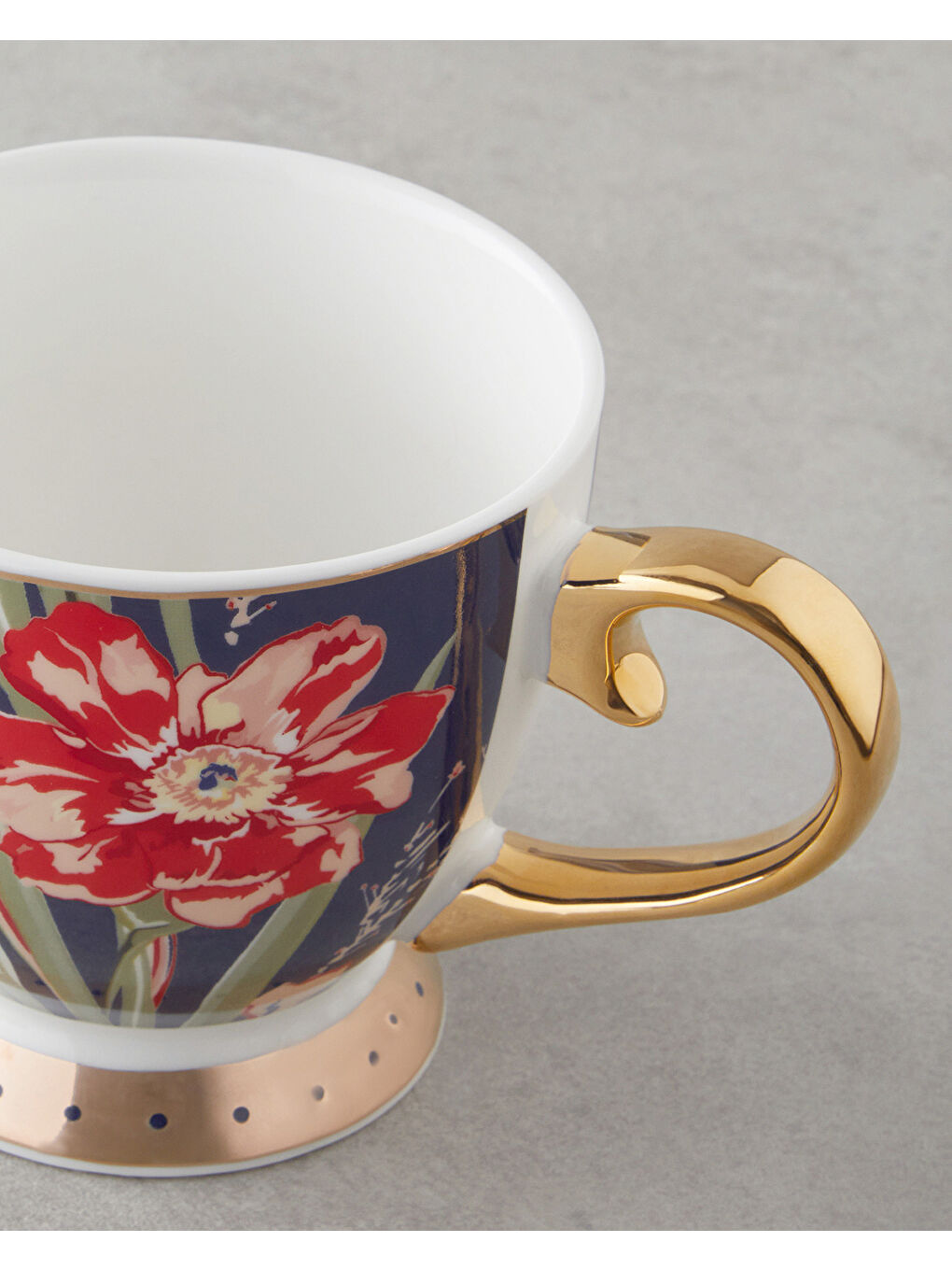 Astrion New Bone China Kupa 460 ml Lacivert-3