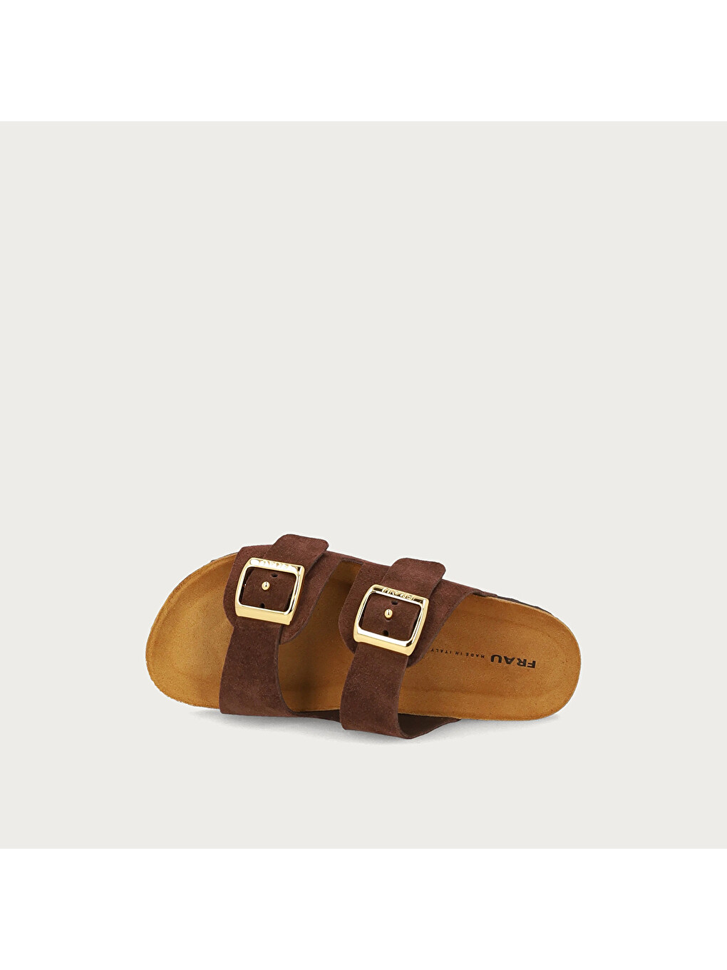 Kahverengi Kadın Terlik 17B8 SUEDE Double-Strap Sliders-3