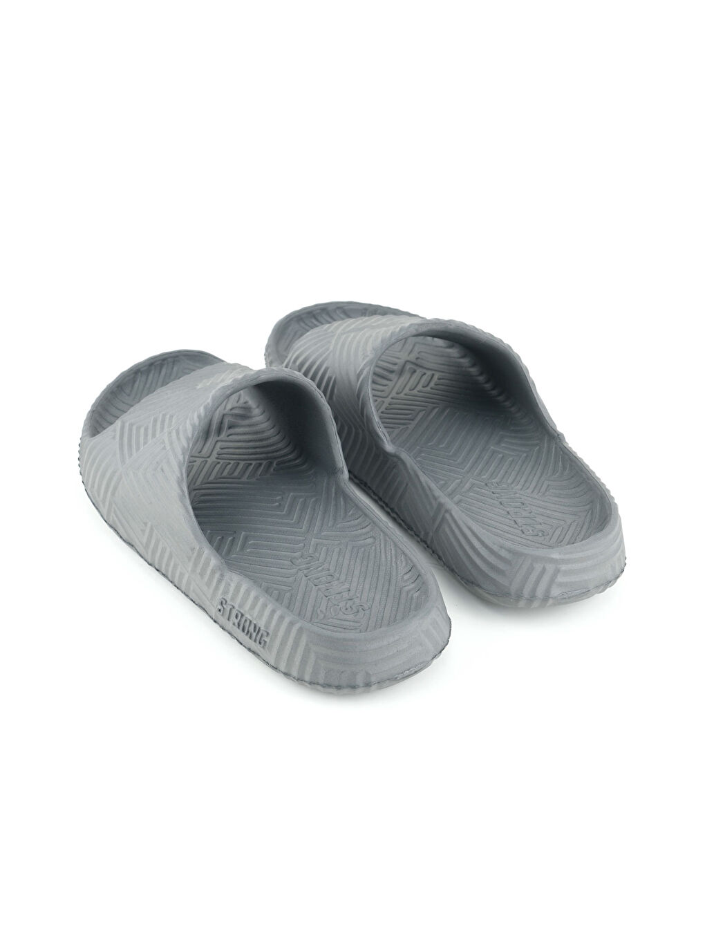 Gri Erkek Yazlık Eva Ev Bahçe Banyo Esnek Islak Zemine Uygun Terlik-3