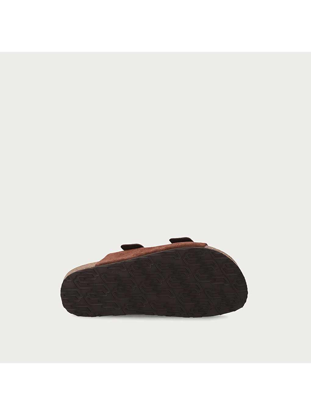 Kahverengi Kadın Terlik 17B8 SUEDE Double-Strap Sliders-4