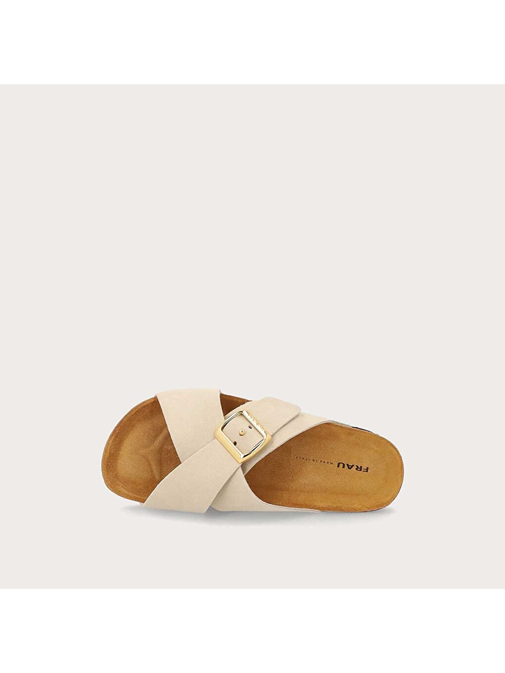 Bej Kadın Terlik 17B3 VELOUR-S SUEDE CROSSOVER-STRAP SLIDERS-3