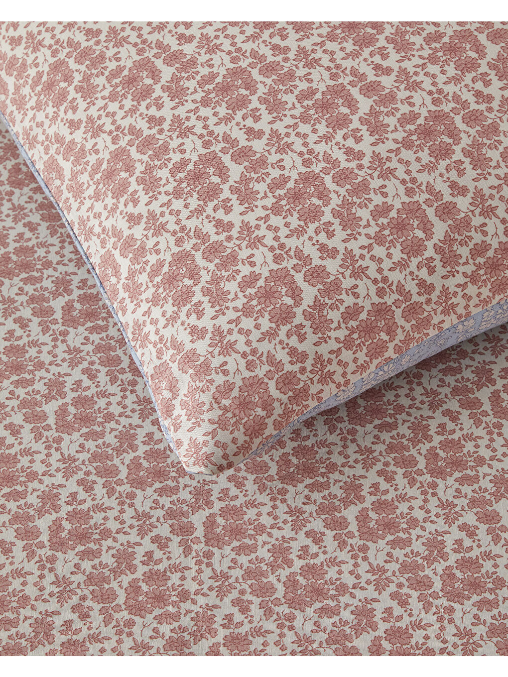 Floral Breeze Kolay Ütülenir Çift Kişilik Nevresim Takımı 200x220 cm Pembe - Mavi-4