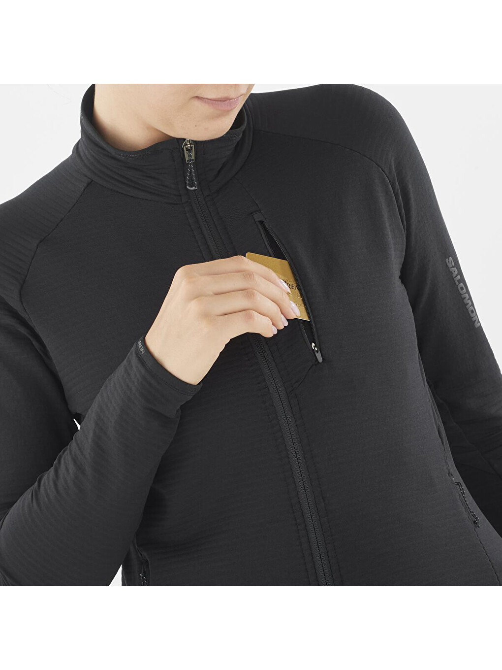 Siyah Essential Lightwarm Kadın Fleece-5