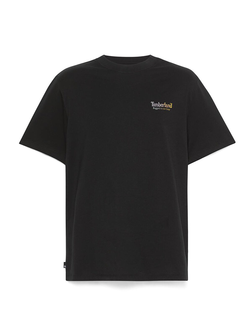 Rugged Active Gear Back Graphic Erkek Siyah Yuvarlak Yaka Tişört-4