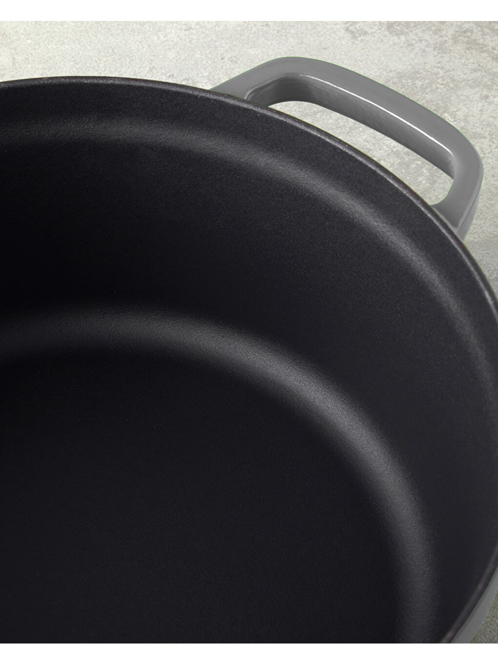 Hecha Demir Döküm Derin Tencere 24 cm Gri-3