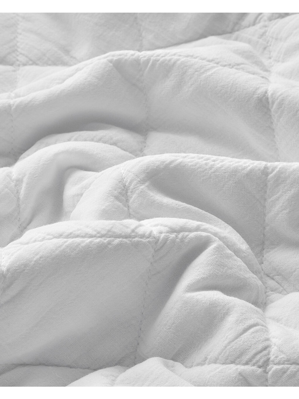 Vintage Diamond King Size Yatak Örtüsü Takımı 240x220 cm Beyaz-4