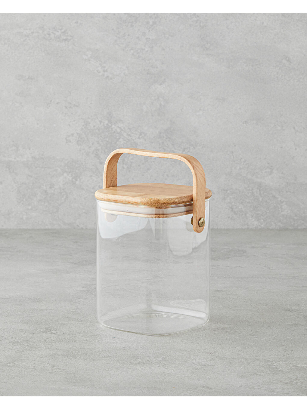 Renksiz Jardin Cam Kulplu Kavanoz 900 ml Şeffaf