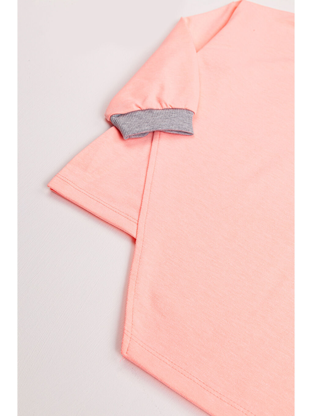 Turuncu Kız Çocuk 2'li Paket Basic Sweatshirt-3