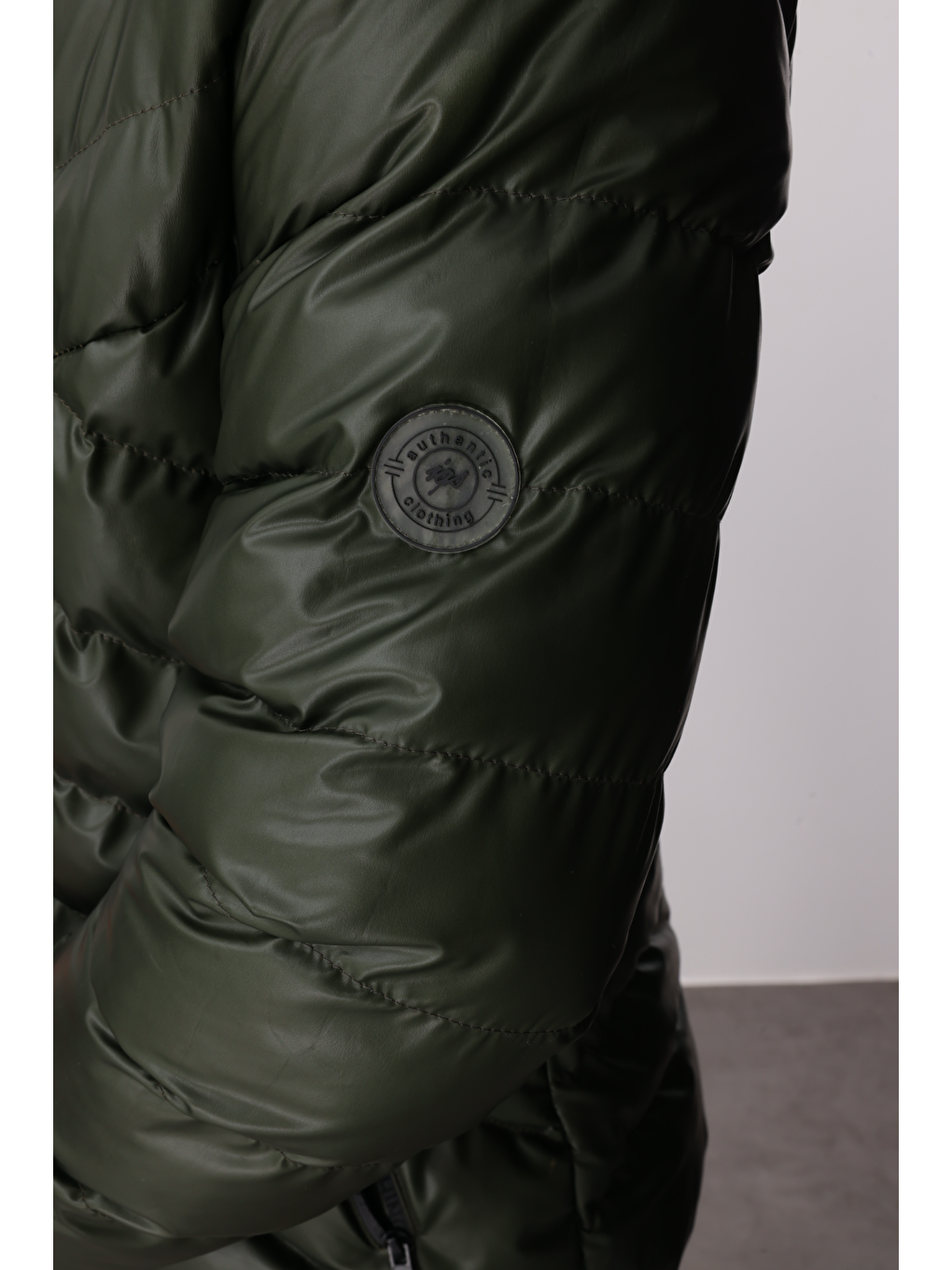 Erkek Haki Şişme Mont-3