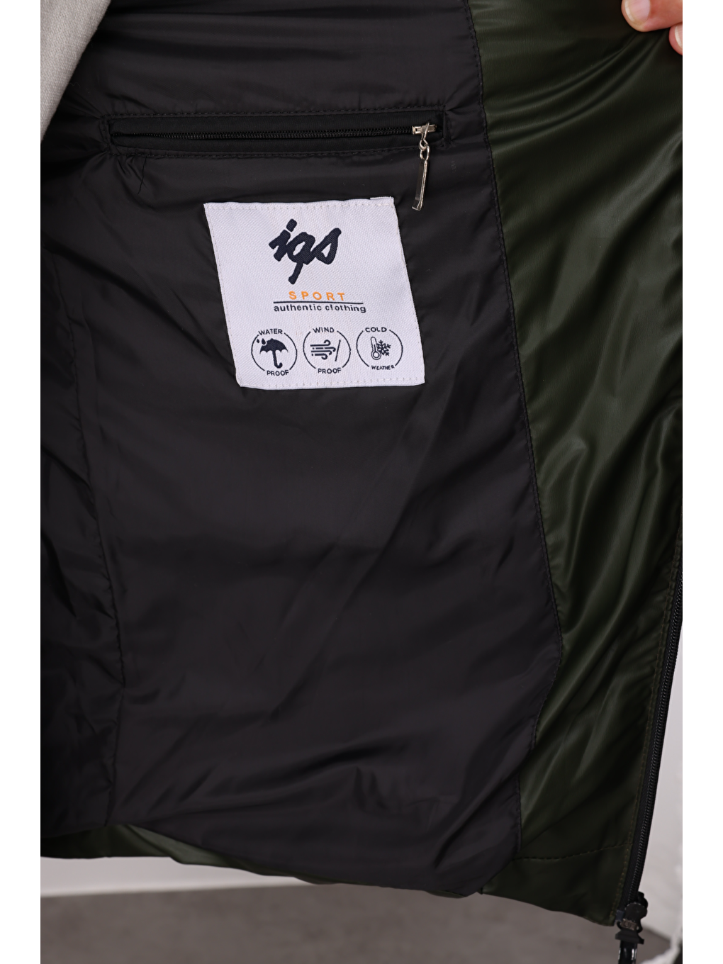 Erkek Haki Şişme Mont-4