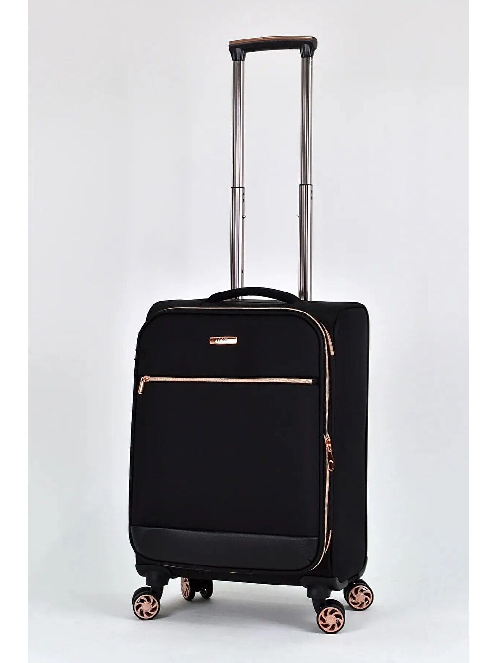 Siyah Kumaş Ekstra Hafif Kabin Boy Valiz