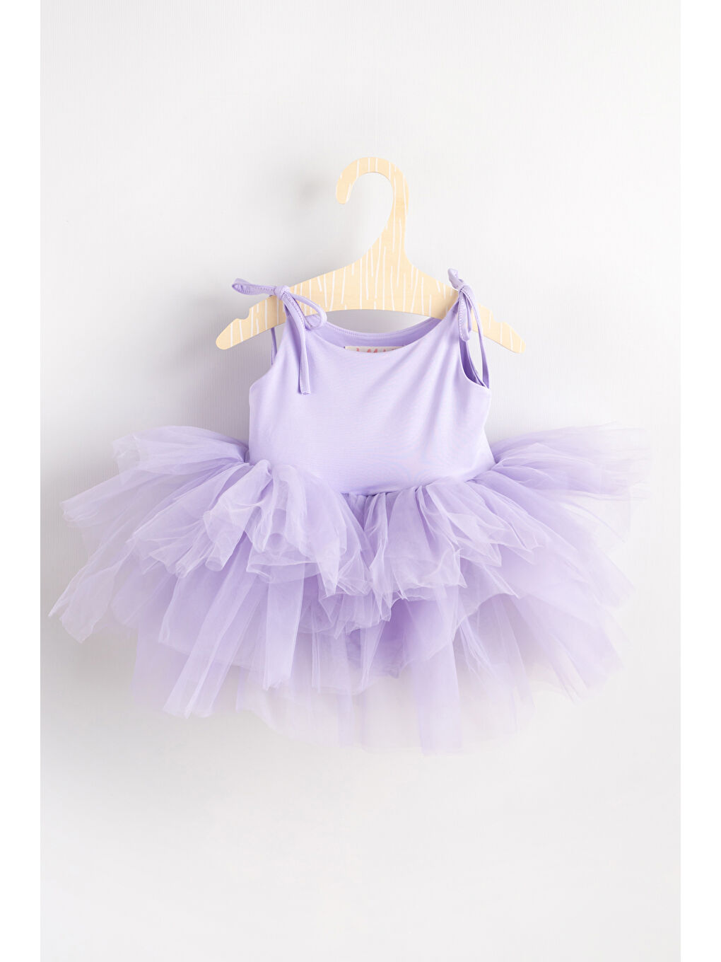 Lila Askılı Tül Etekli Kız Çocuk Elbise - Sophie-2