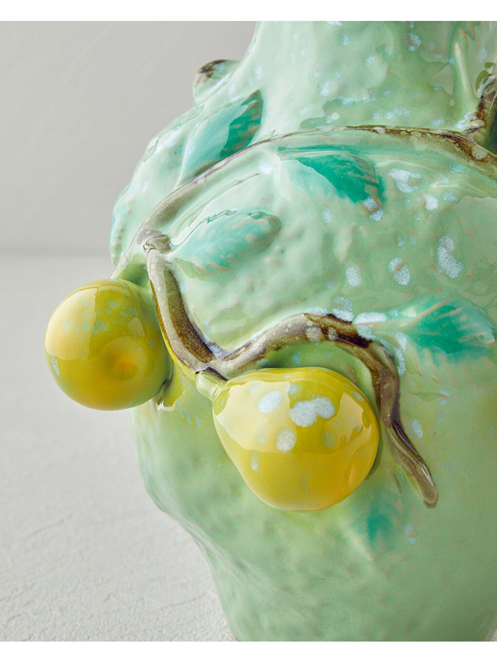 Summer Fruit Vazo 10x10x15 cm Yeşil-1