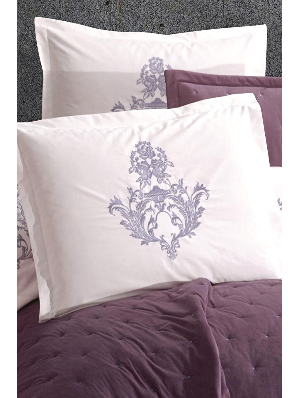 La Donna 10 Parça Çeyiz Seti Mürdüm-1