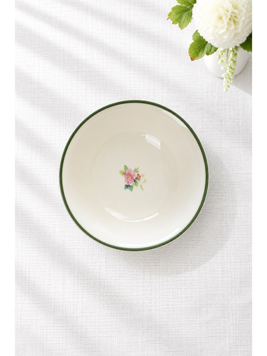 Beyaz Porselen Santa Green Yemek Takımı 6 Kişilik 24 Parça-6
