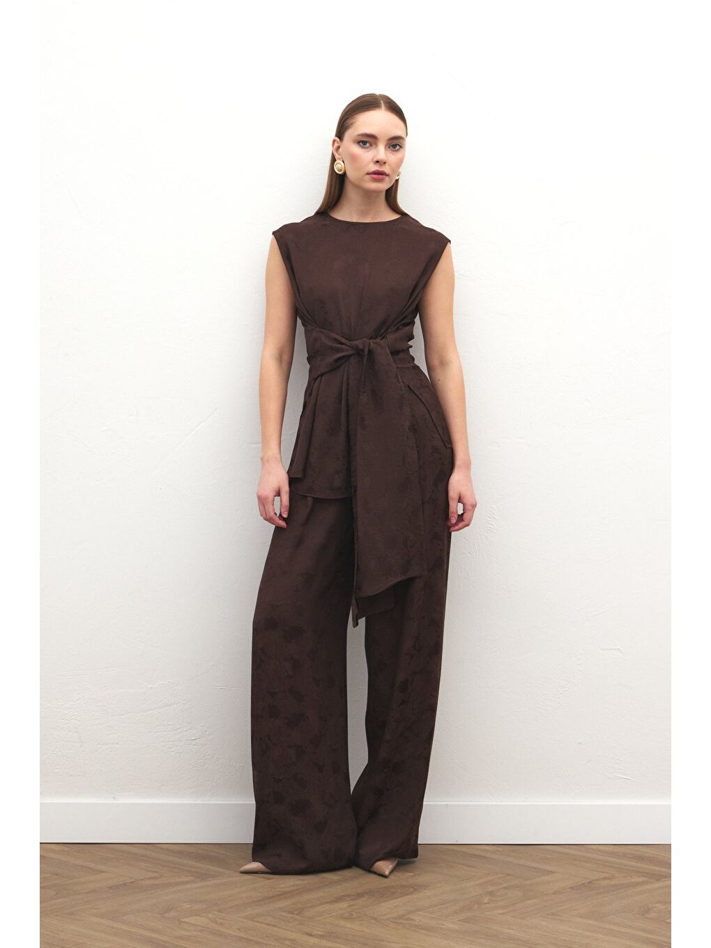 Kahverengi Camila Pantolon - Kahve-1