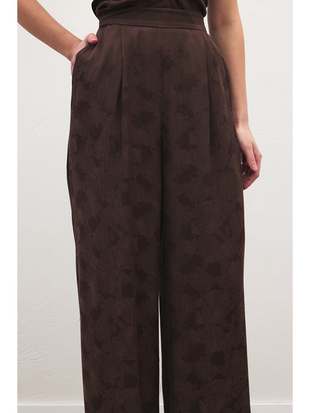 Kahverengi Camila Pantolon - Kahve-4