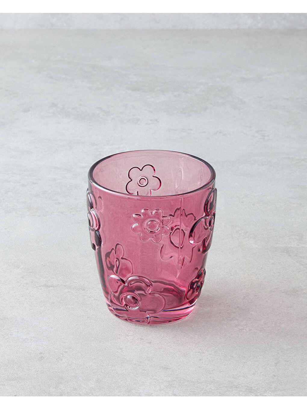 Fleur Cam 2'li Bardak 300 ml Pembe-1