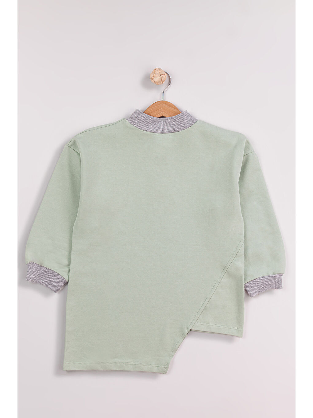 Pembe Kız Çocuk 2'li Paket Basic Sweatshirt-7