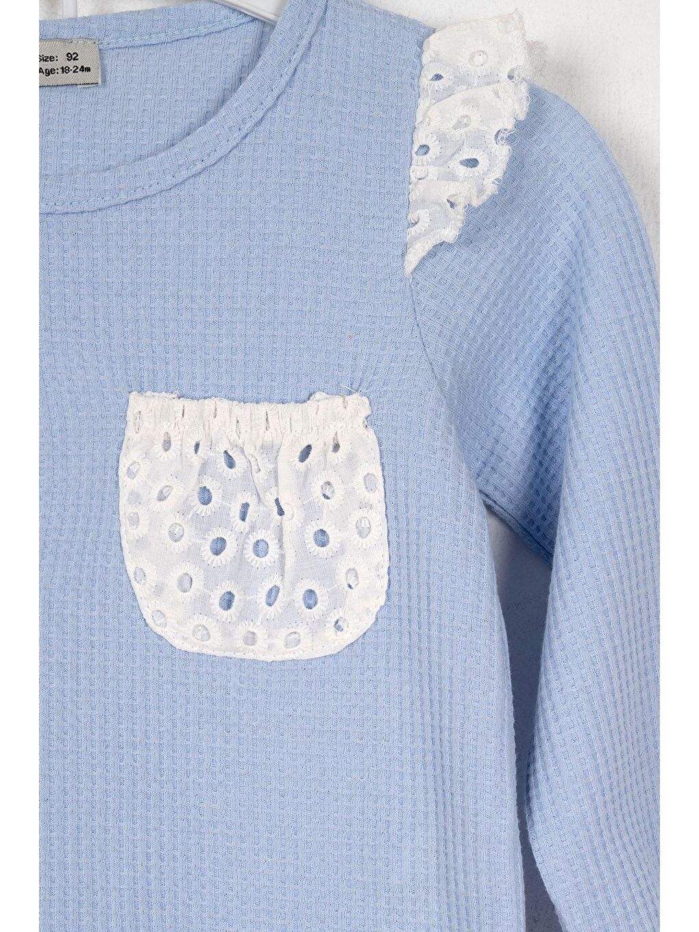 Mavi Bisiklet Yaka Cepli Kız Çocuk Eşofman Takım-2