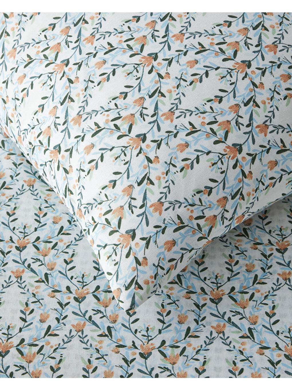 Poemy Kolay Ütülenir Çift Kişilik Nevresim Seti 200x220 cm Turuncu-Mavi-3