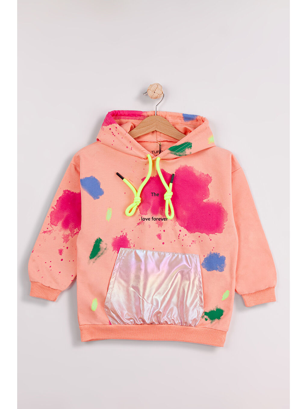 Mor Kız Çocuk 2'li Paket Basic Sweatshirt-2