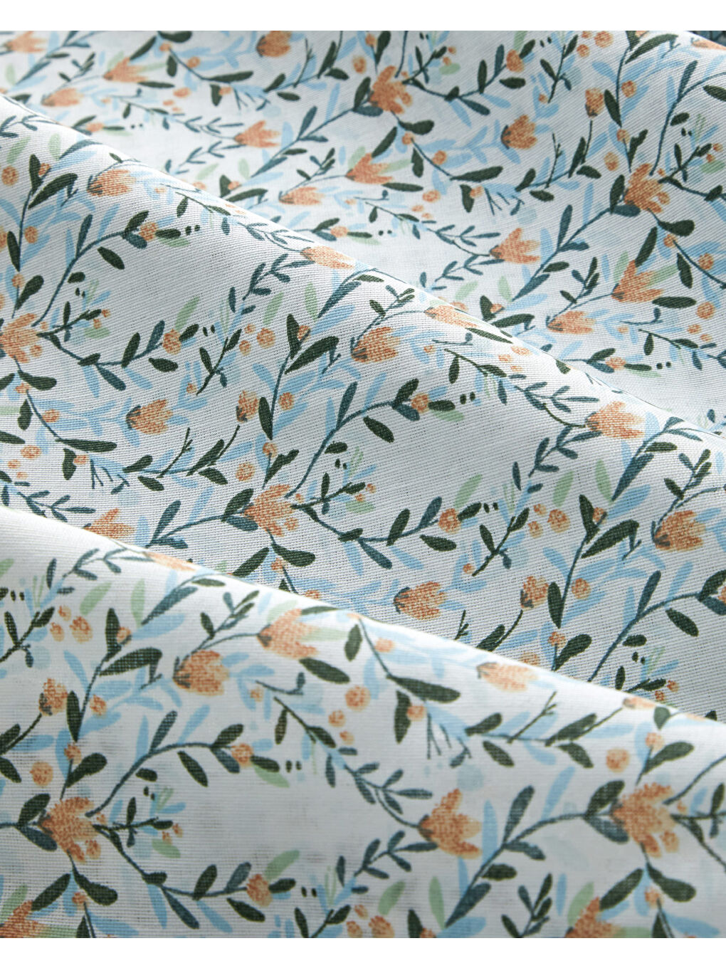 Poemy Kolay Ütülenir Çift Kişilik Nevresim Seti 200x220 cm Turuncu-Mavi-4