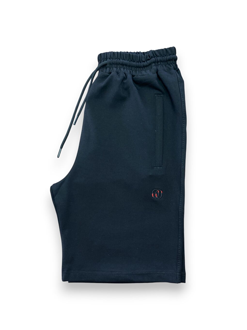 Siyah Erkek Pamuklu Fermuarlı Cepli Kaliteli Yazlık Rahat Battal Şort-1