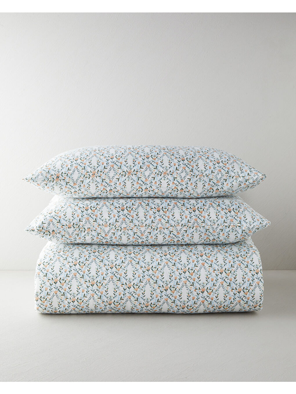 Poemy Kolay Ütülenir Çift Kişilik Nevresim Seti 200x220 cm Turuncu-Mavi-6