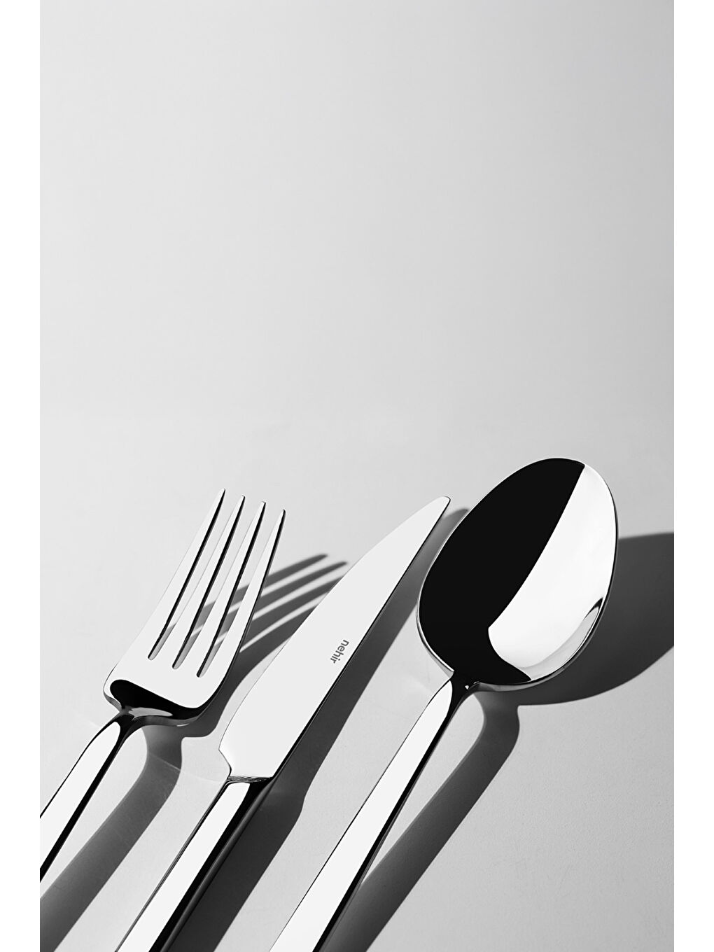 Gri Dalyan Sade 6 Kişilik 18 Parça Kutulu Çatal Kaşık Bıçak Takımı-1