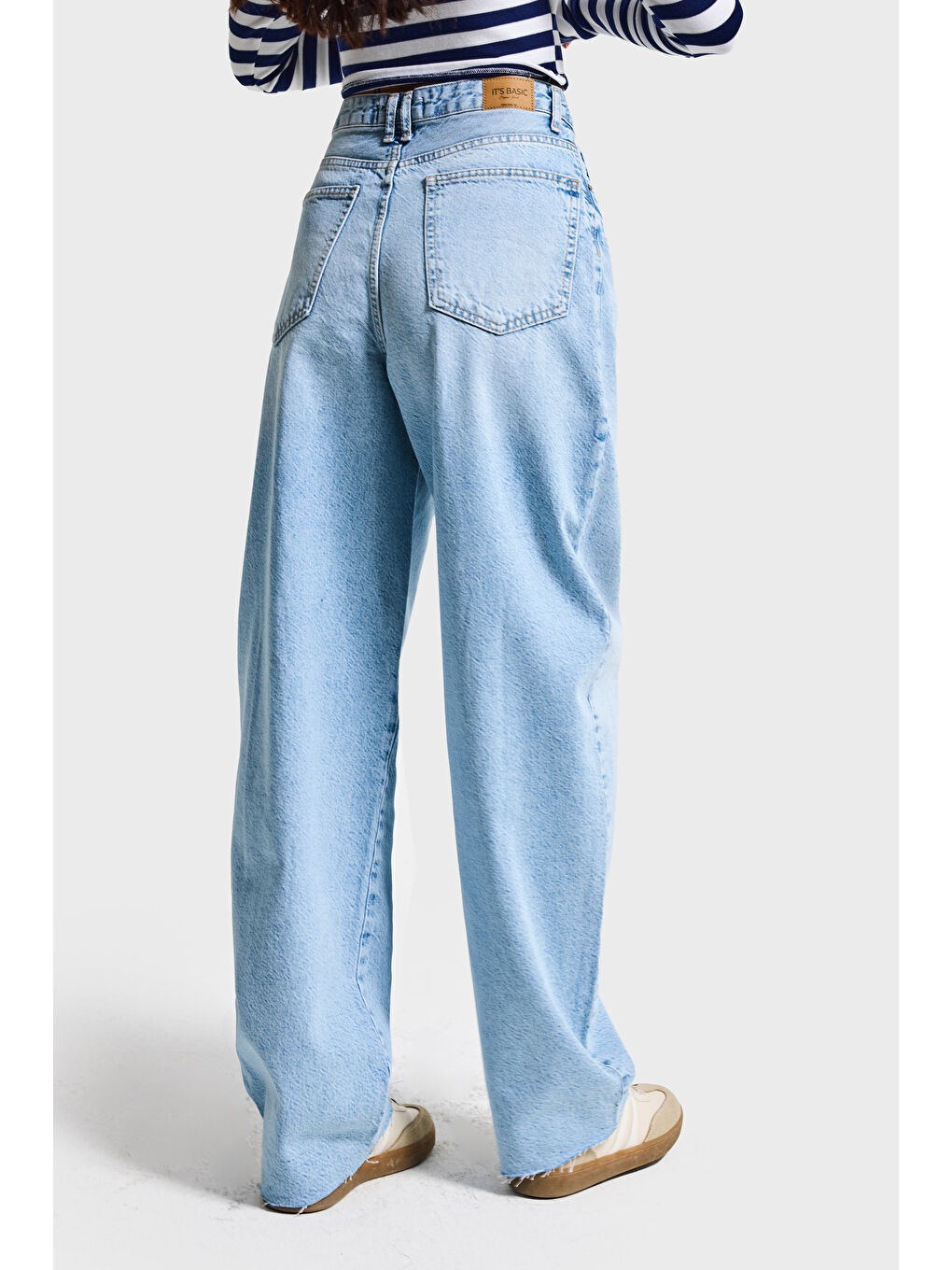 Mavi Kadın Ice Renk 4s6-27 Regular Fit Yüksek Bel %100 Pamuk Rahat Kesim Denim Jean-4