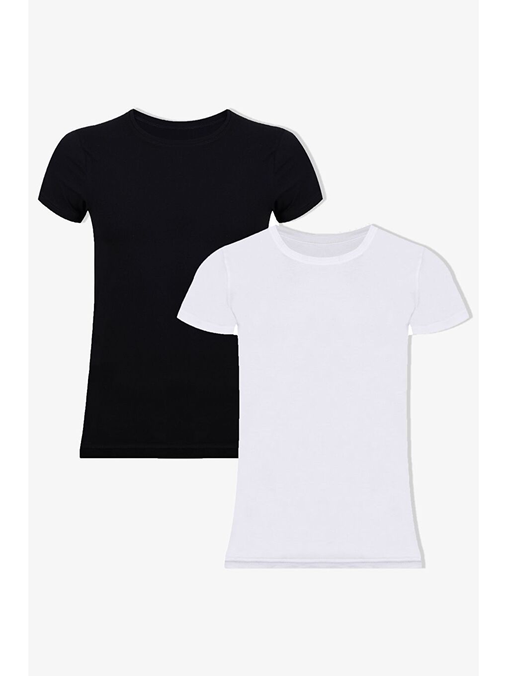 Koza İç Giyim Siyah Erkek 2 li Basic Elastanlı T Shirt