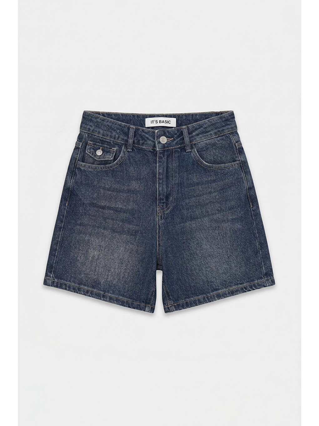 Mavi Kadın Tint 2s6-8 Relax Fit Midi Boy Esnek Kumaş Denim Şort