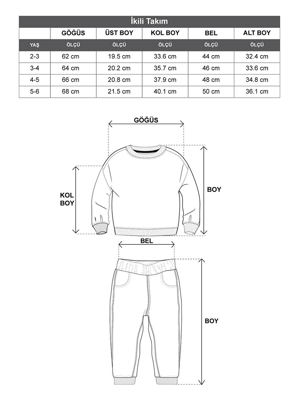 Kahverengi Bisiklet Yaka Cepli Kız Çocuk Eşofman Takım-3