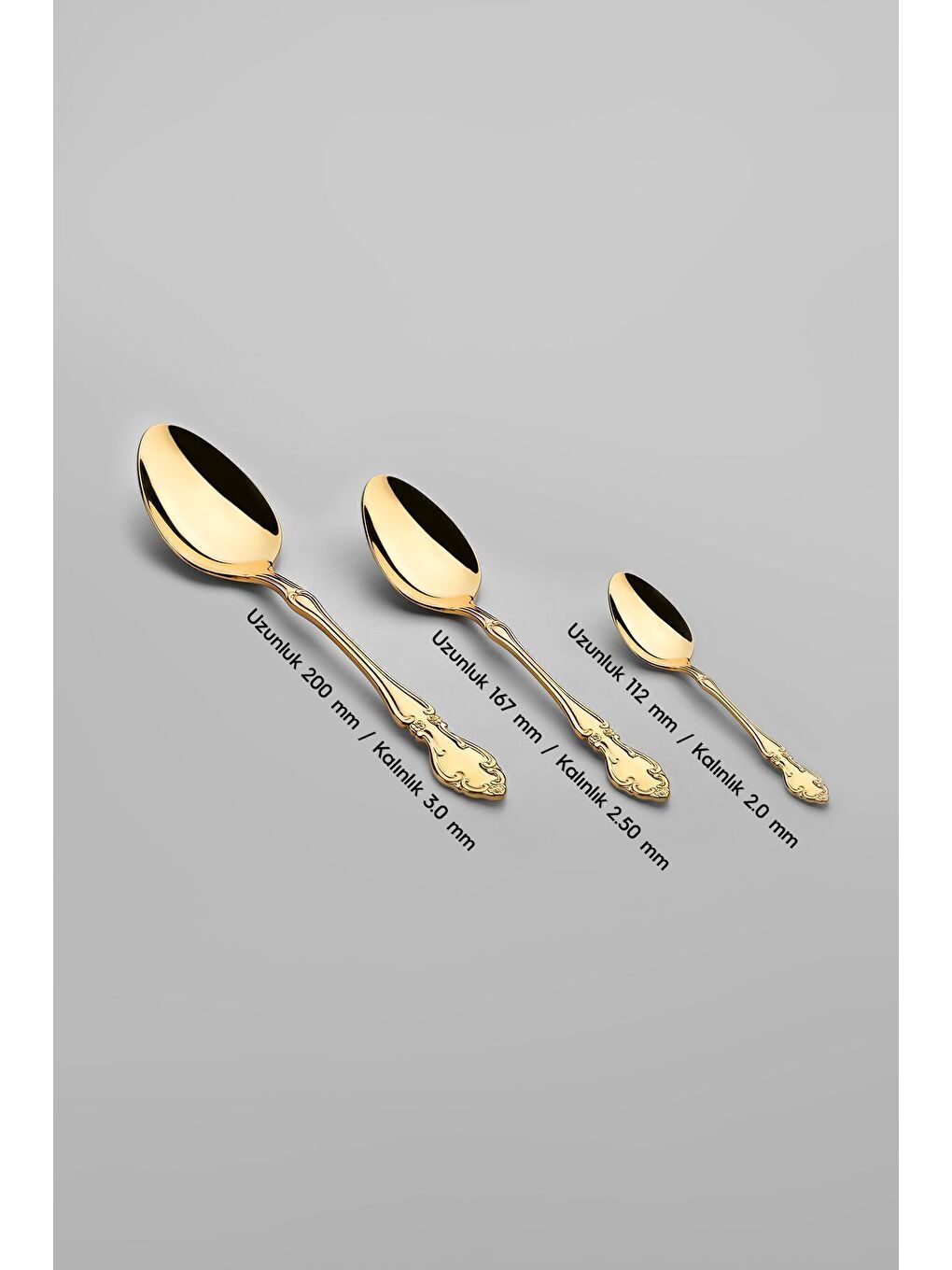 Sarı Adriana Full Altın 12 Kişilik 89 Parça Deri Kutulu Çatal Kaşık Bıçak Takımı-4