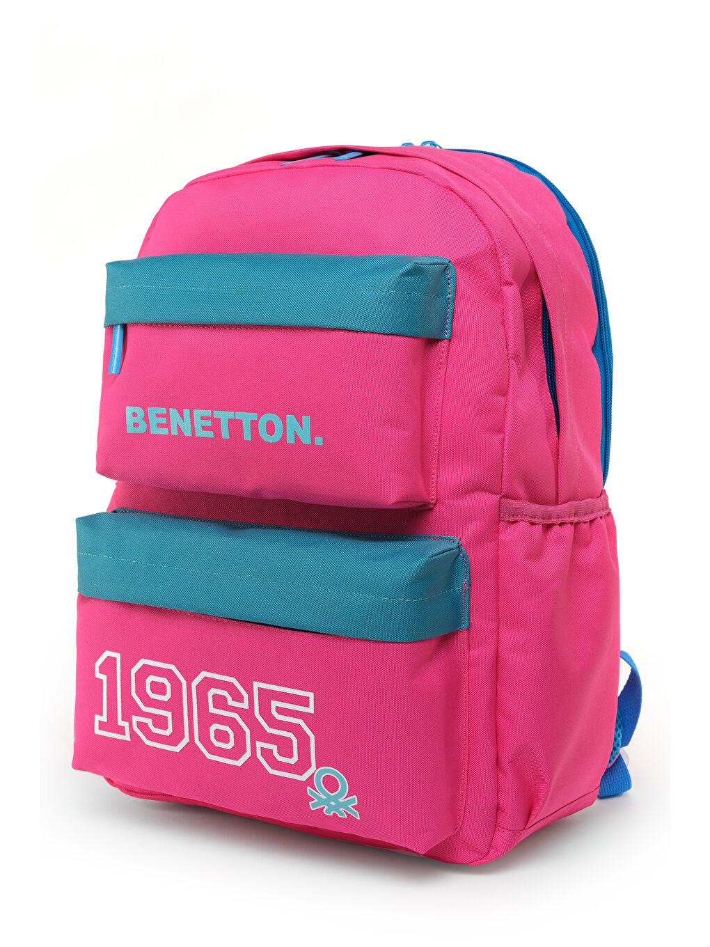 Fuşya 1965 Çift Ön Cepli Kız Çocuk Sırt Çantası-3