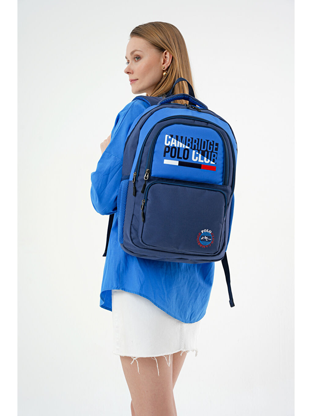 Lacivert Unisex Fonksiyonel Ortaokul Sırt Çantası-1