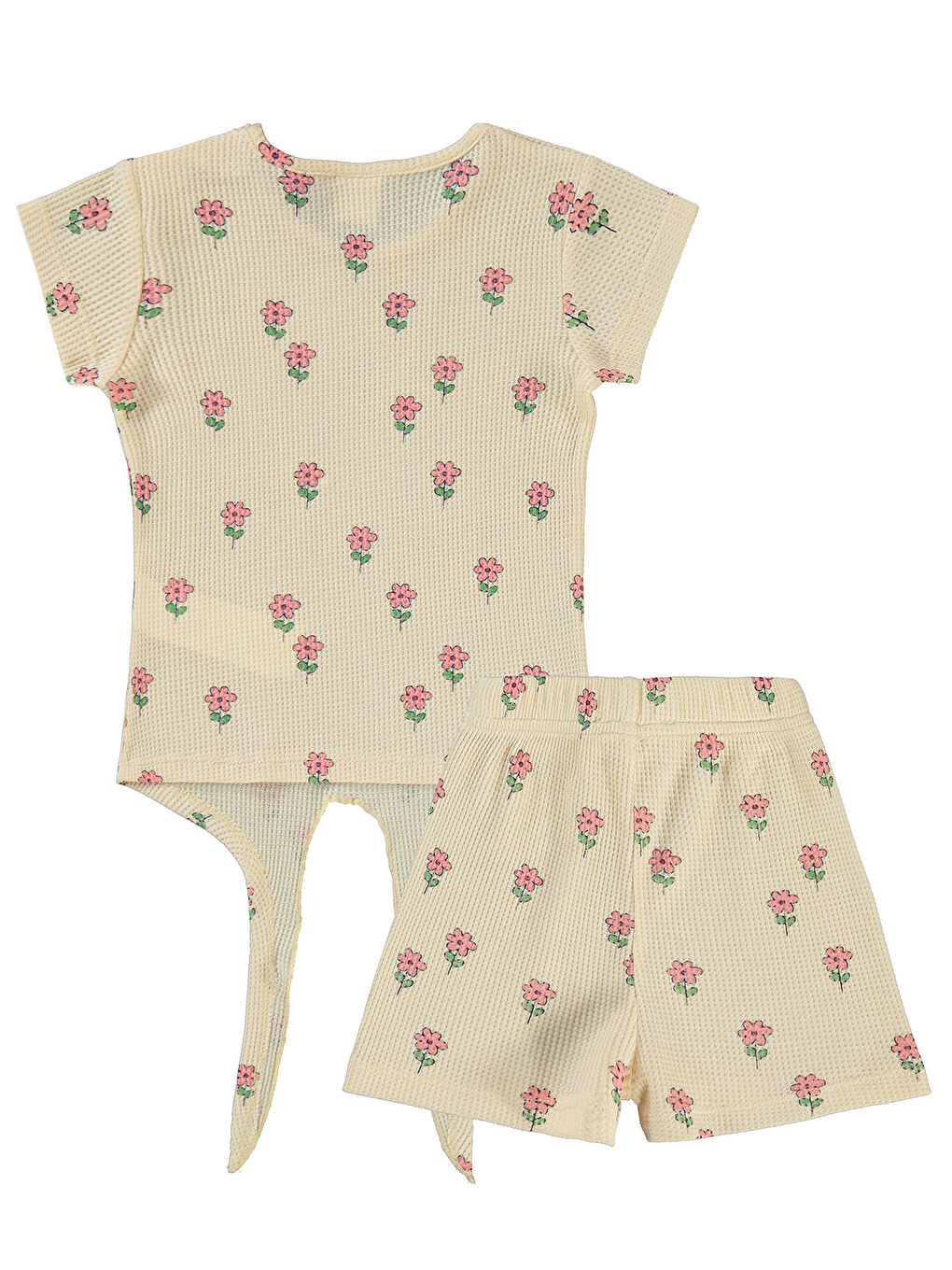 Bej Baby Kız Bebek Şortlu Takım 6-18 Ay FilDişi-1