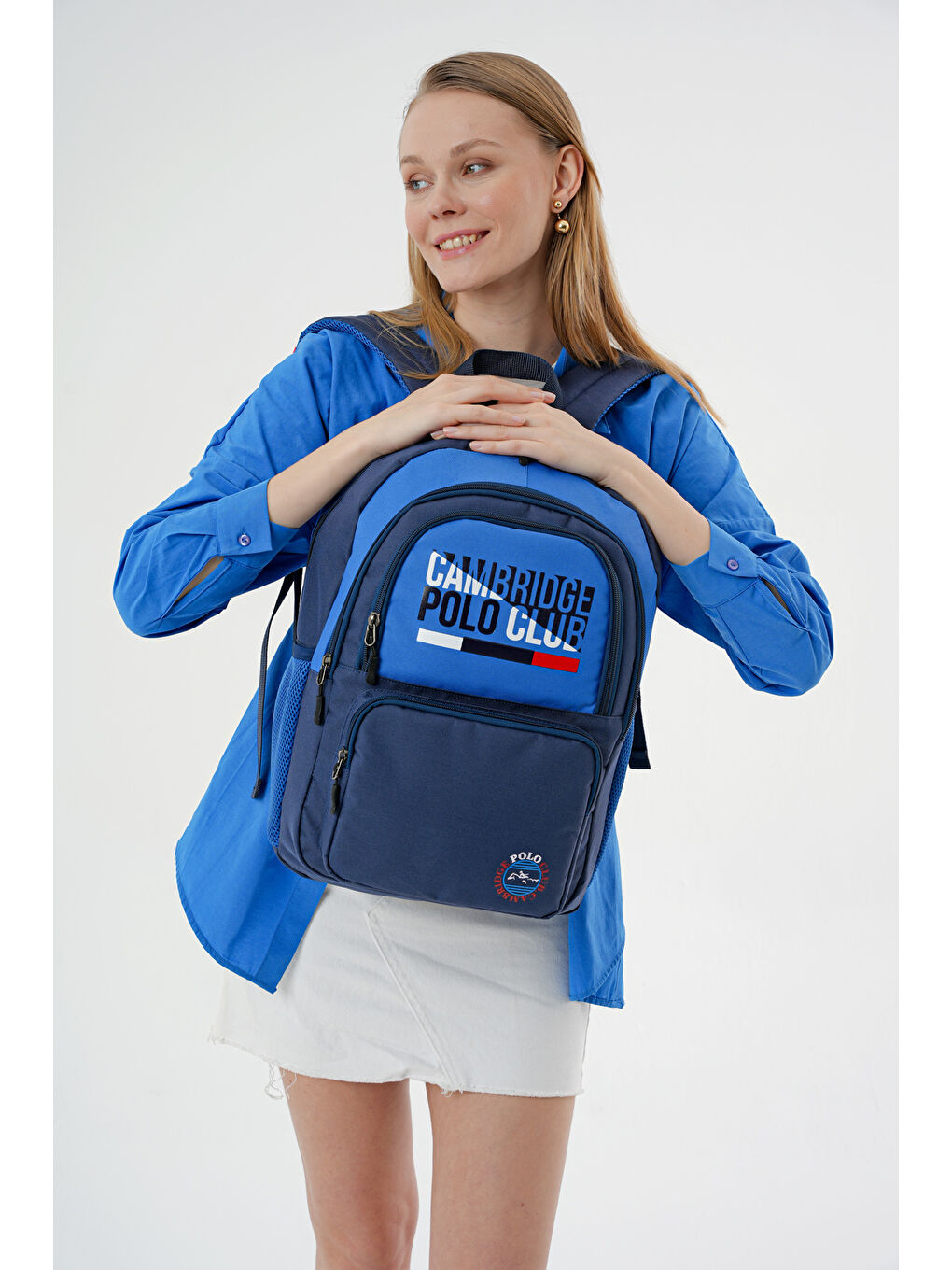 Lacivert Unisex Fonksiyonel Ortaokul Sırt Çantası-2