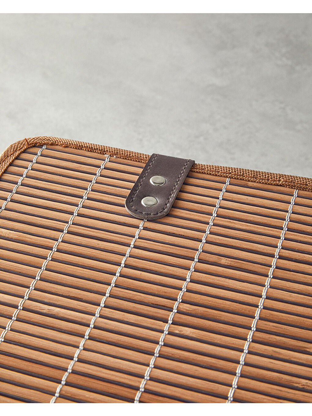 Kahverengi Hardwood Bambu Saklama Kutusu 28X20X18 cm Kahve-2